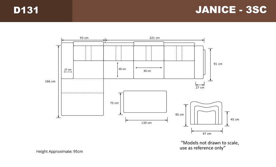 Janice - 3SC - Leather Sofa Lounge Set